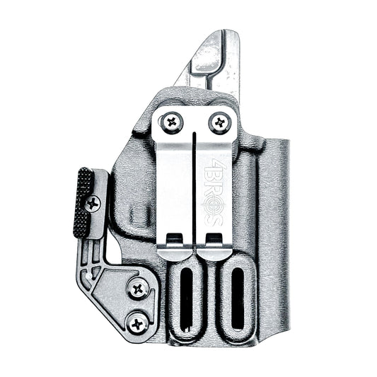 Black Kydex Inside Waistband Holster for the Springfield Hellcat with Monoblock and Modwing