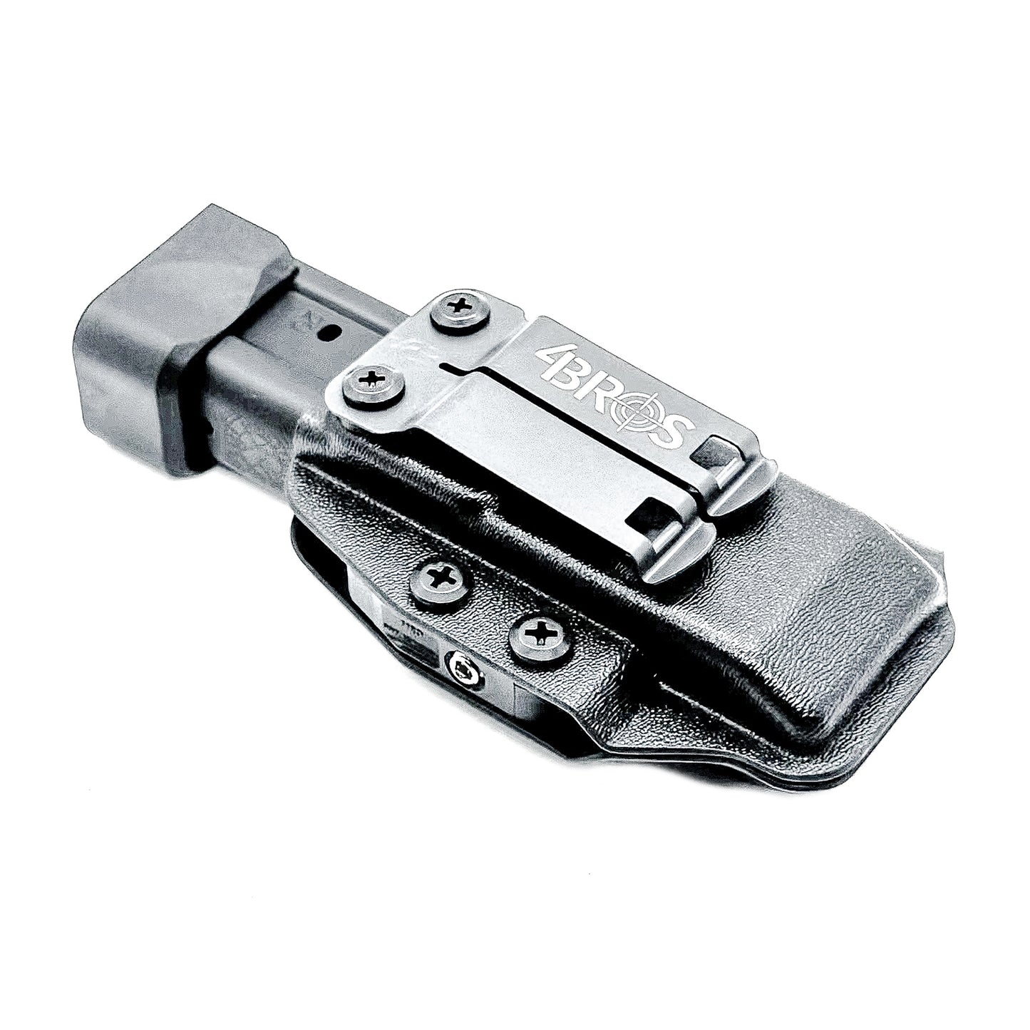 Kydex IWB AIWB appendix inside waistband magazine pouch carrier or holster for the Springfield Armory Prodigy, shop Four Brothers Holsters