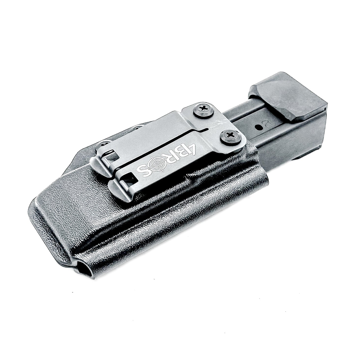 Kydex IWB AIWB appendix inside waistband magazine pouch carrier or holster for the Springfield Armory Prodigy, shop Four Brothers Holsters