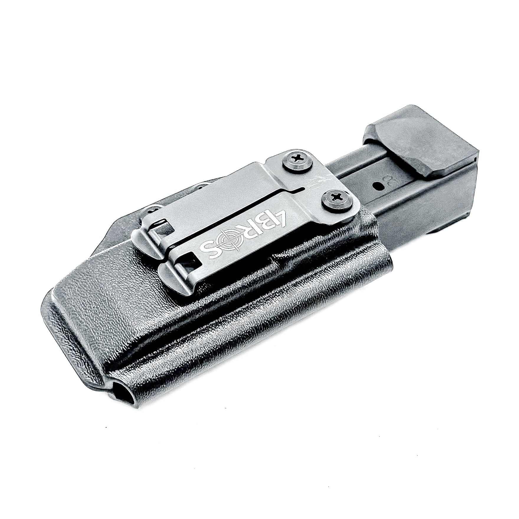 Kydex IWB AIWB appendix inside waistband magazine pouch carrier or holster for the Springfield Armory Prodigy, shop Four Brothers Holsters