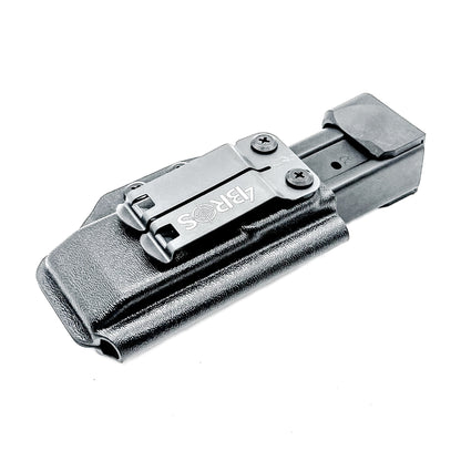 Kydex IWB AIWB appendix inside waistband magazine pouch carrier or holster for the Springfield Armory Prodigy, shop Four Brothers Holsters