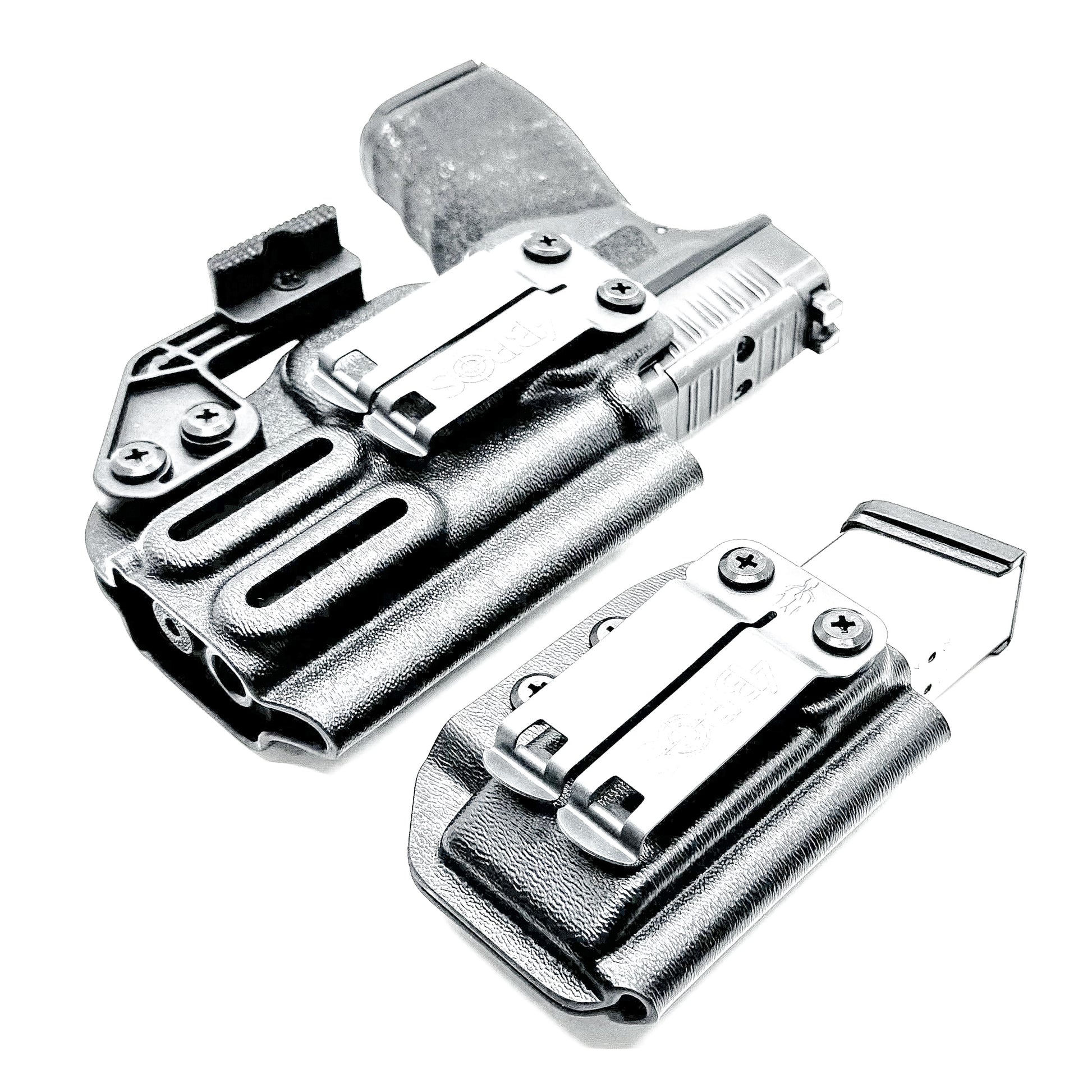 Four Brothers Holsters Inside Waistband IWB & AIWB Holster & Magazine Carrier combo for the Springfield Armory Hellcat Pro