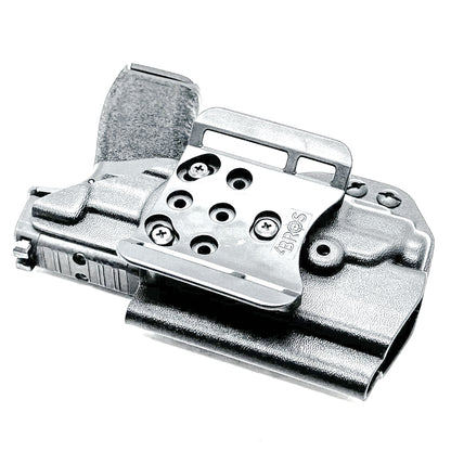 Outside Waistband OWB Holster for the Springfield Hellcat Pro pistol with the Streamlight TLR-8 Sub 1913 light from 4BROS Holsters