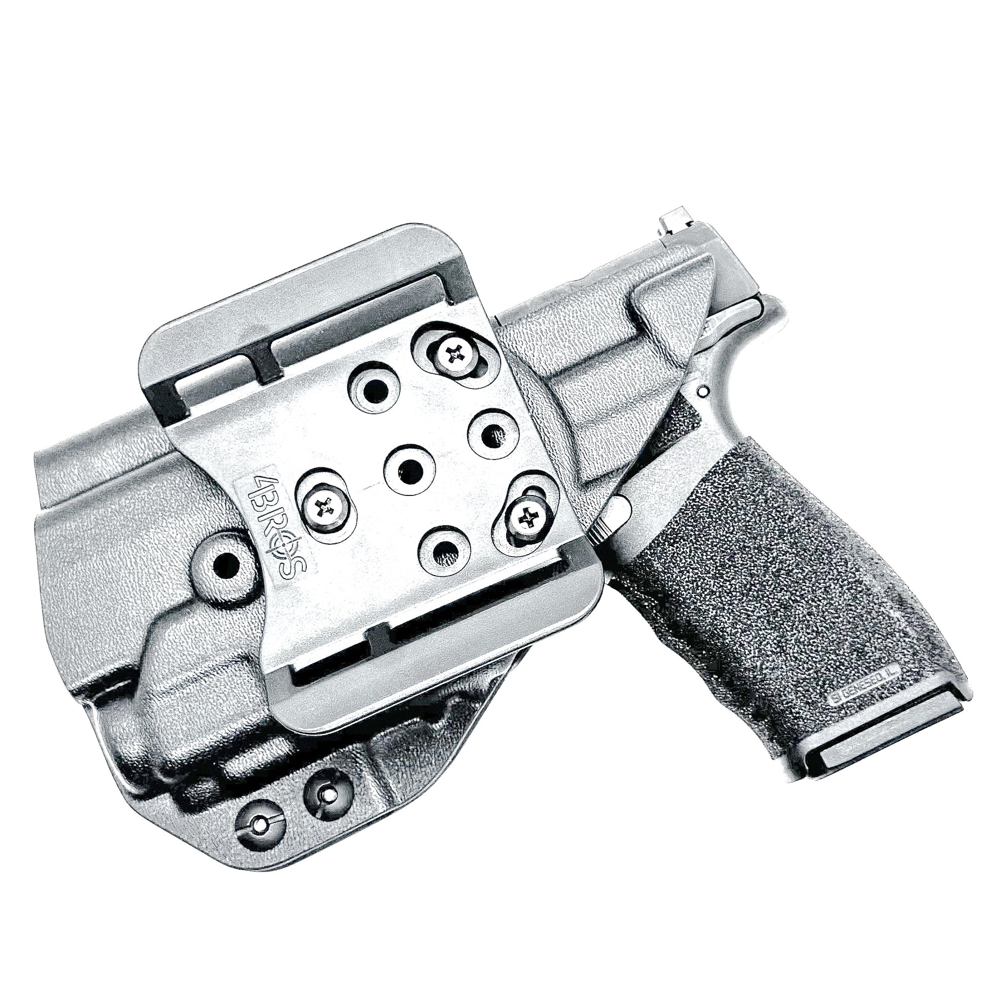 Outside Waistband OWB Holster for the Springfield Hellcat Pro pistol with the Streamlight TLR-8 Sub 1913 light from 4BROS Holsters