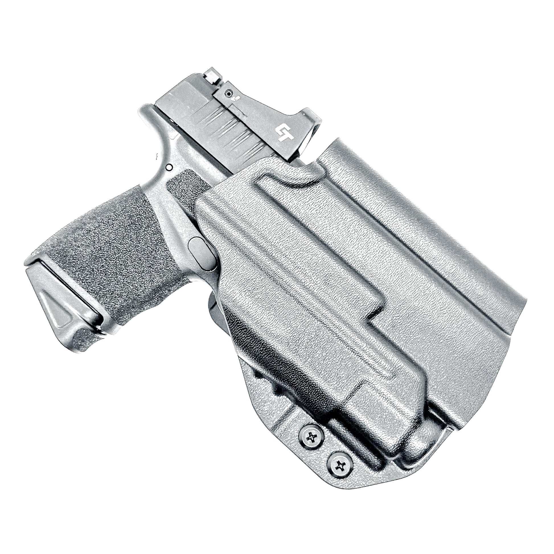 Outside Waistband Kydex Holster for the Springfield Hellcat Micro Compact  & Streamlight TLR-8 Sub from Four Brothers Holsters.