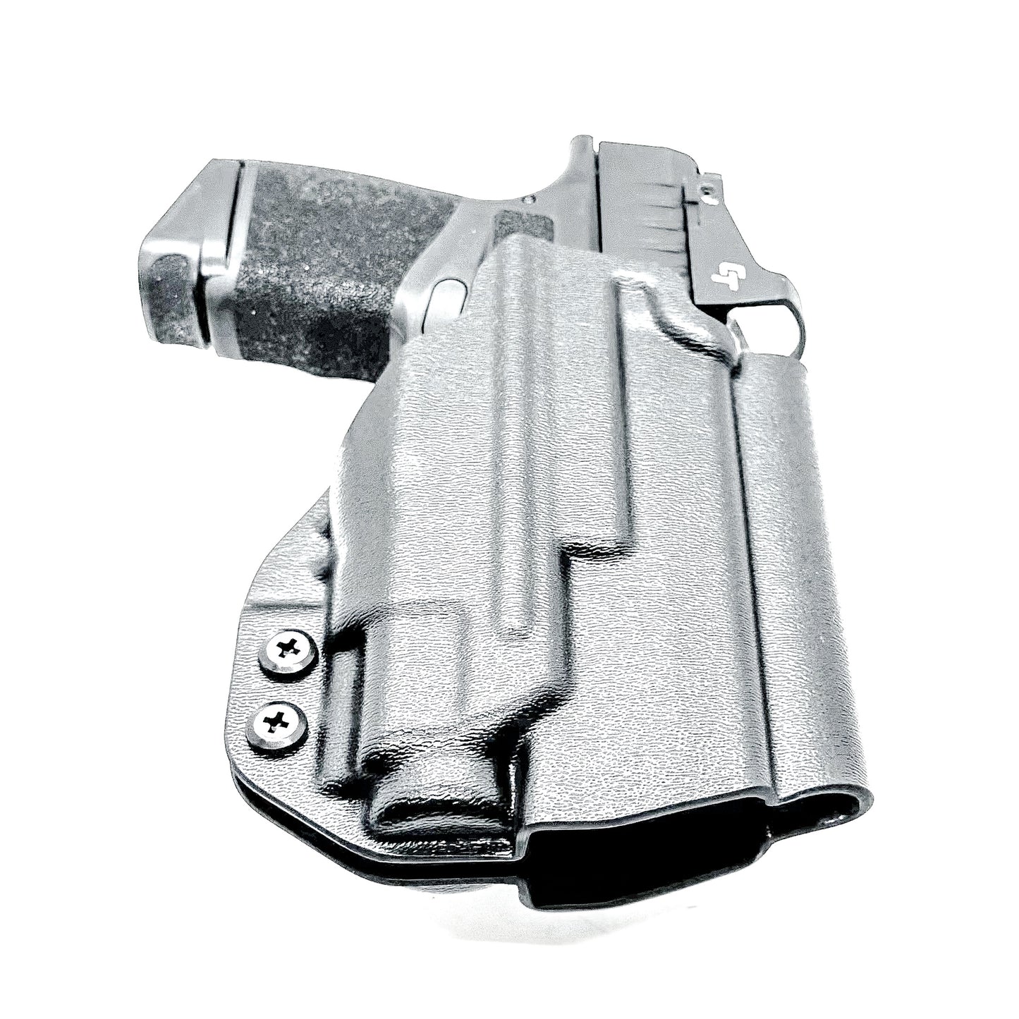 Outside Waistband Kydex Holster for the Springfield Hellcat Micro Compact  & Streamlight TLR-8 Sub from Four Brothers Holsters.