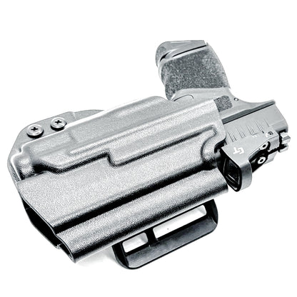 Outside Waistband Kydex Holster for the Springfield Hellcat Micro Compact  & Streamlight TLR-8 Sub from Four Brothers Holsters.