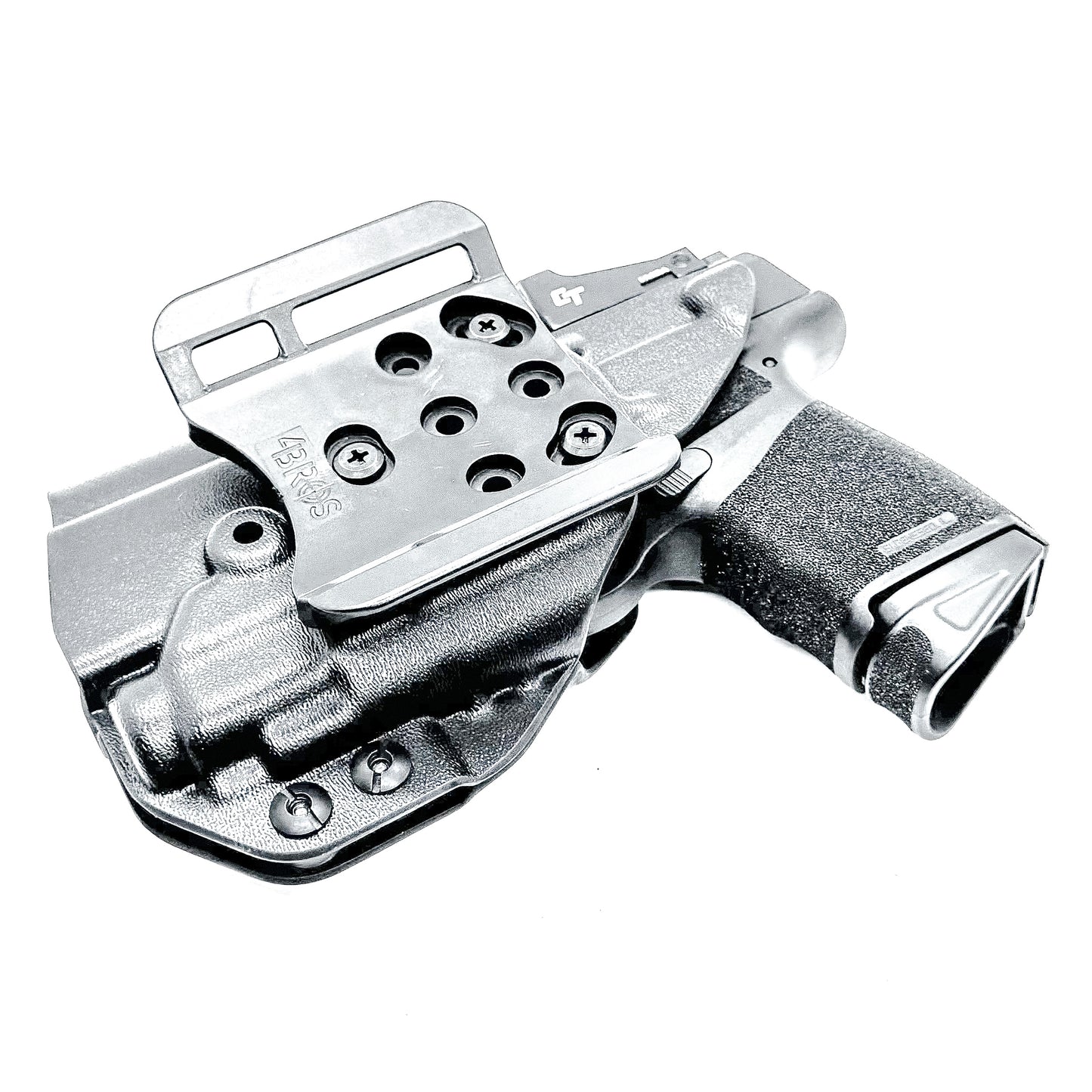 Outside Waistband Kydex Holster for the Springfield Hellcat Micro Compact  & Streamlight TLR-8 Sub from Four Brothers Holsters.