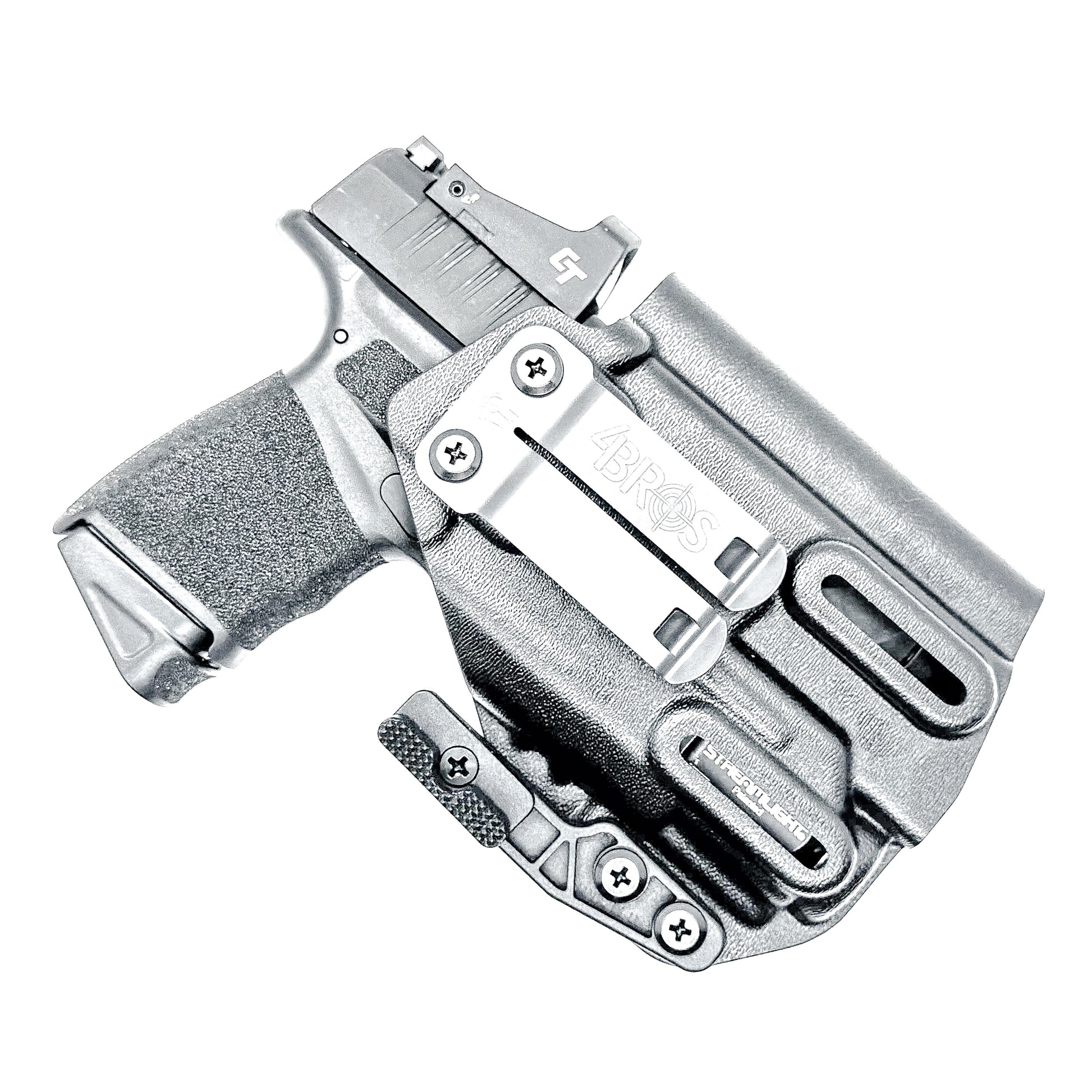 Inside Waistband Kydex Holster for the Springfield Hellcat Micro Compact  & Streamlight TLR-8 Sub from Four Brothers Holsters.