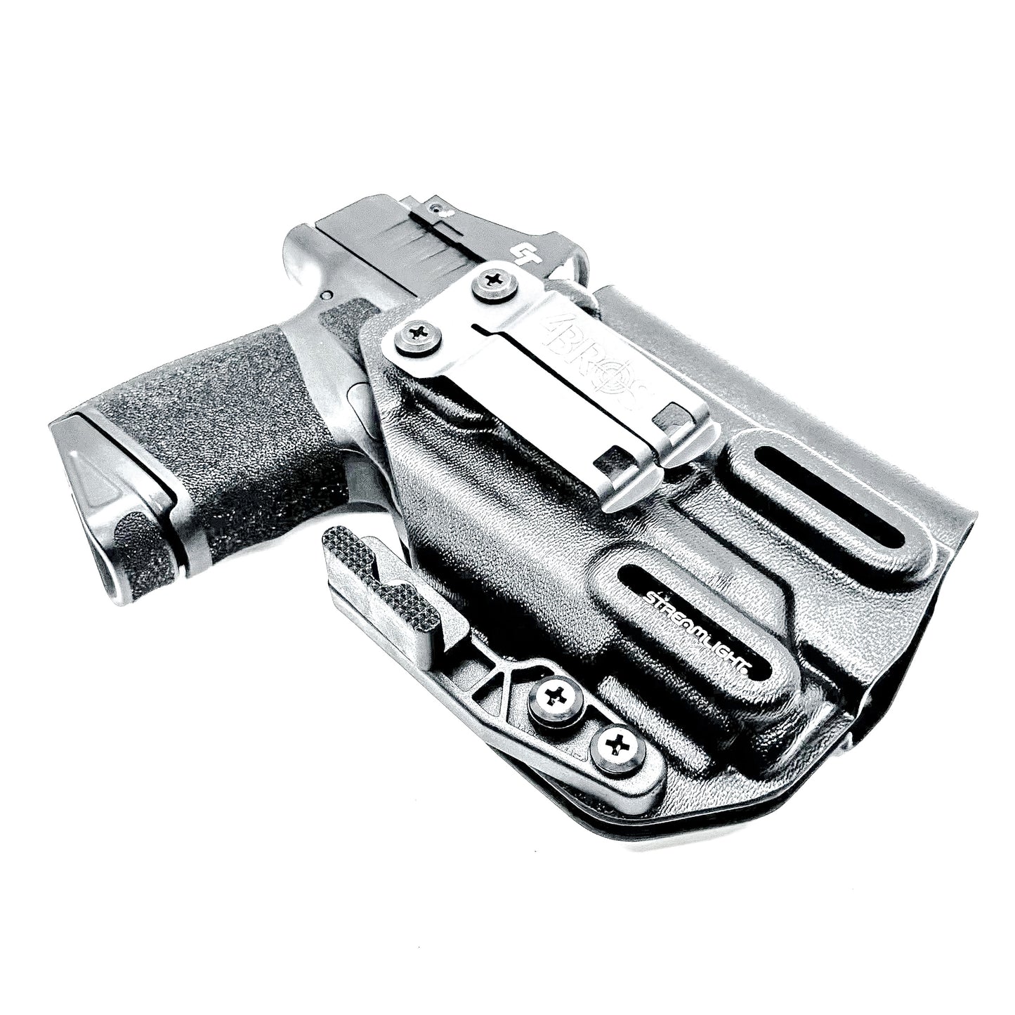 Inside Waistband Kydex Holster for the Springfield Hellcat Micro Compact  & Streamlight TLR-8 Sub from Four Brothers Holsters.