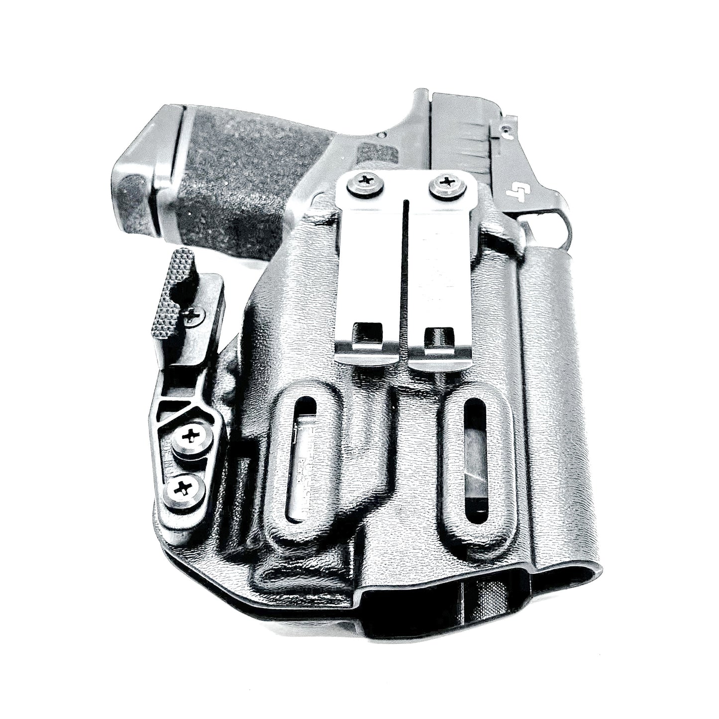 Inside Waistband Kydex Holster for the Springfield Hellcat Micro Compact  & Streamlight TLR-8 Sub from Four Brothers Holsters.