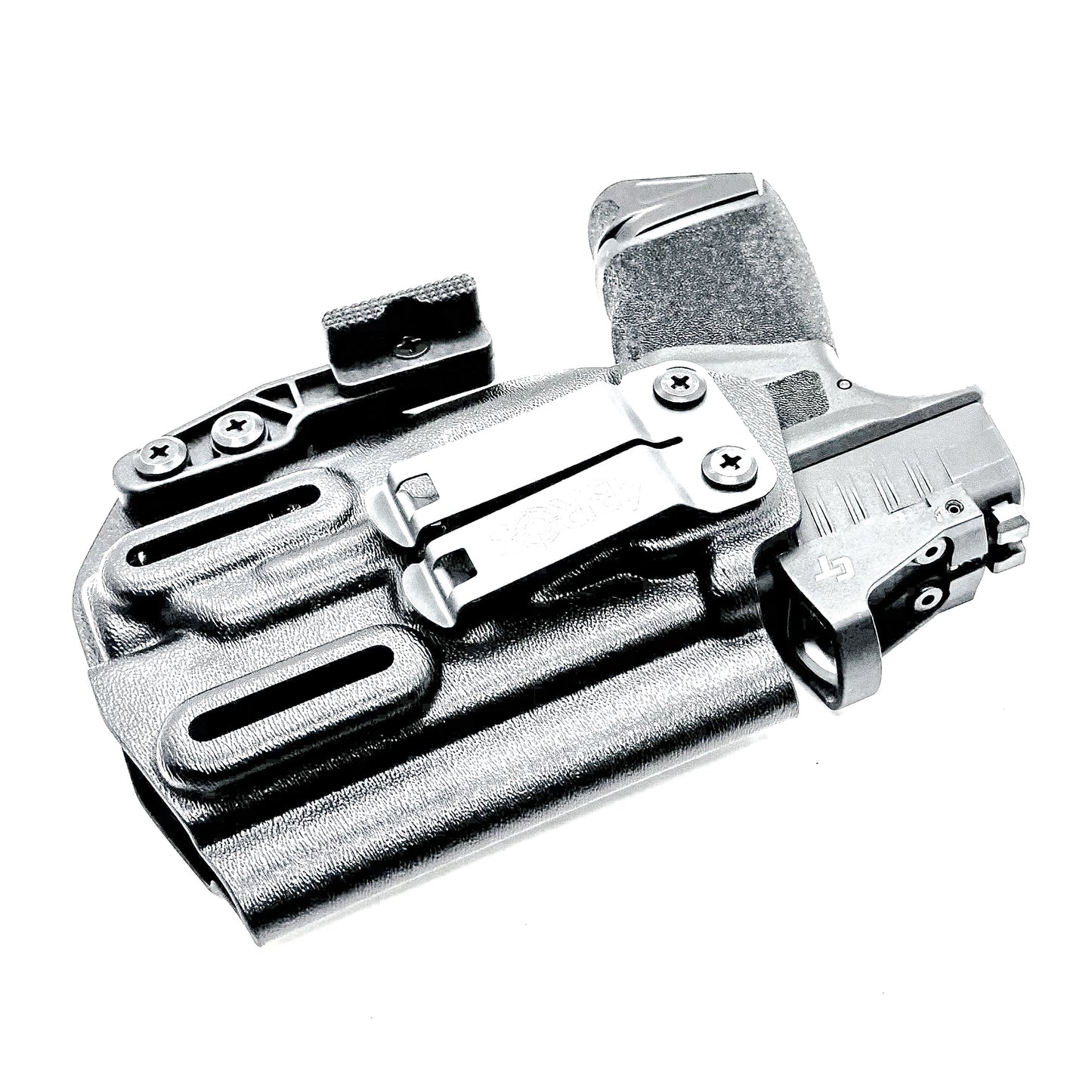 Inside Waistband Kydex Holster for the Springfield Hellcat Micro Compact  & Streamlight TLR-8 Sub from Four Brothers Holsters.