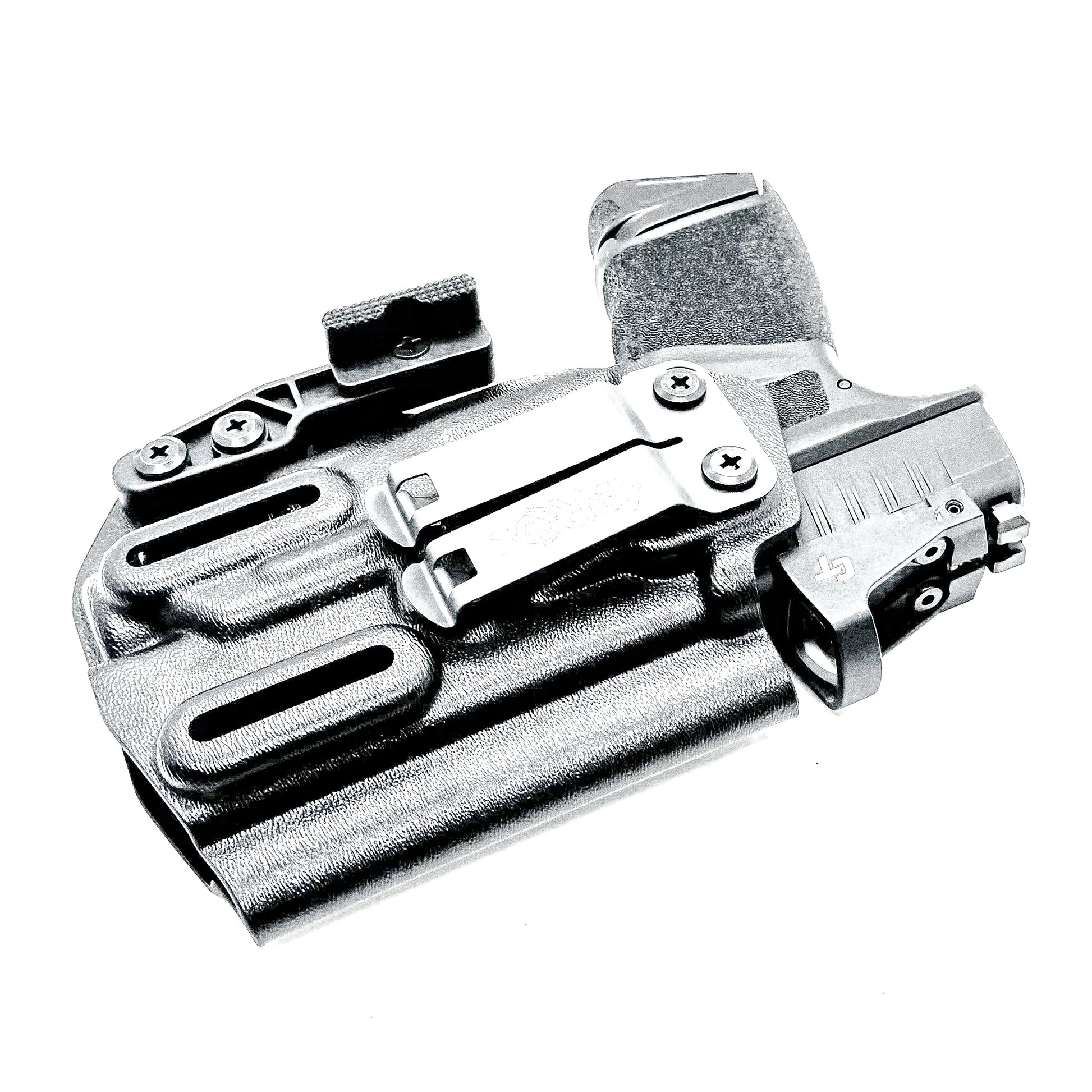 Inside Waistband Kydex Holster for the Springfield Hellcat Micro Compact  & Streamlight TLR-8 Sub from Four Brothers Holsters.