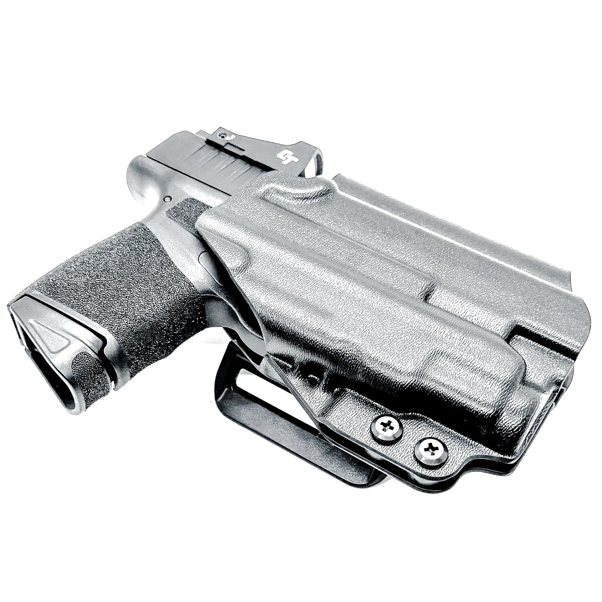 Springfield Hellcat OWB Outside Waistband holster for TLR-7 Sub 1913OS, TLR-7 X Sub & HL-X Sub. Fits Hellcat 9mm & .380 with adjustable retention.