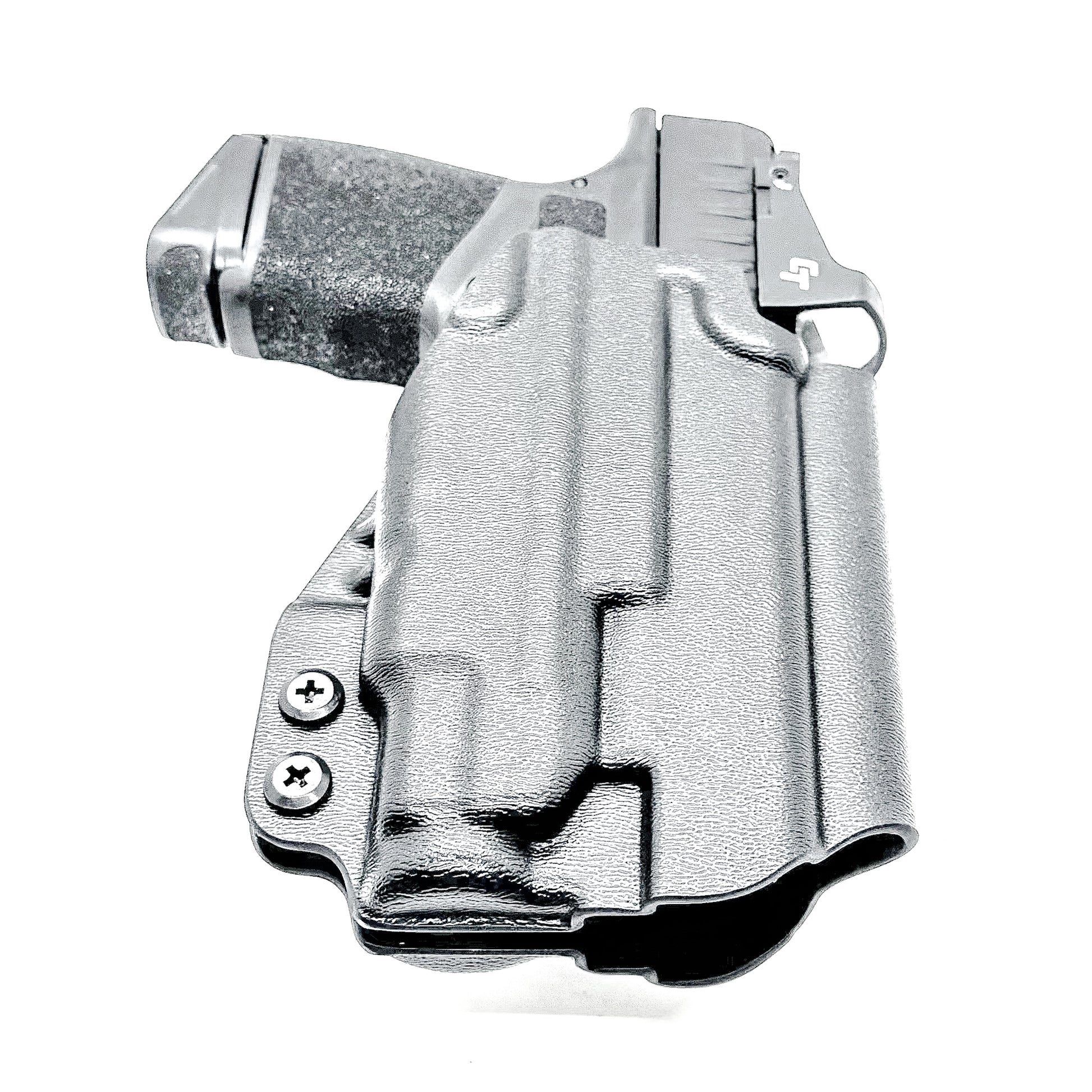 Springfield Hellcat OWB Outside Waistband holster for TLR-7 Sub 1913OS, TLR-7 X Sub & HL-X Sub. Fits Hellcat 9mm & .380 with adjustable retention.