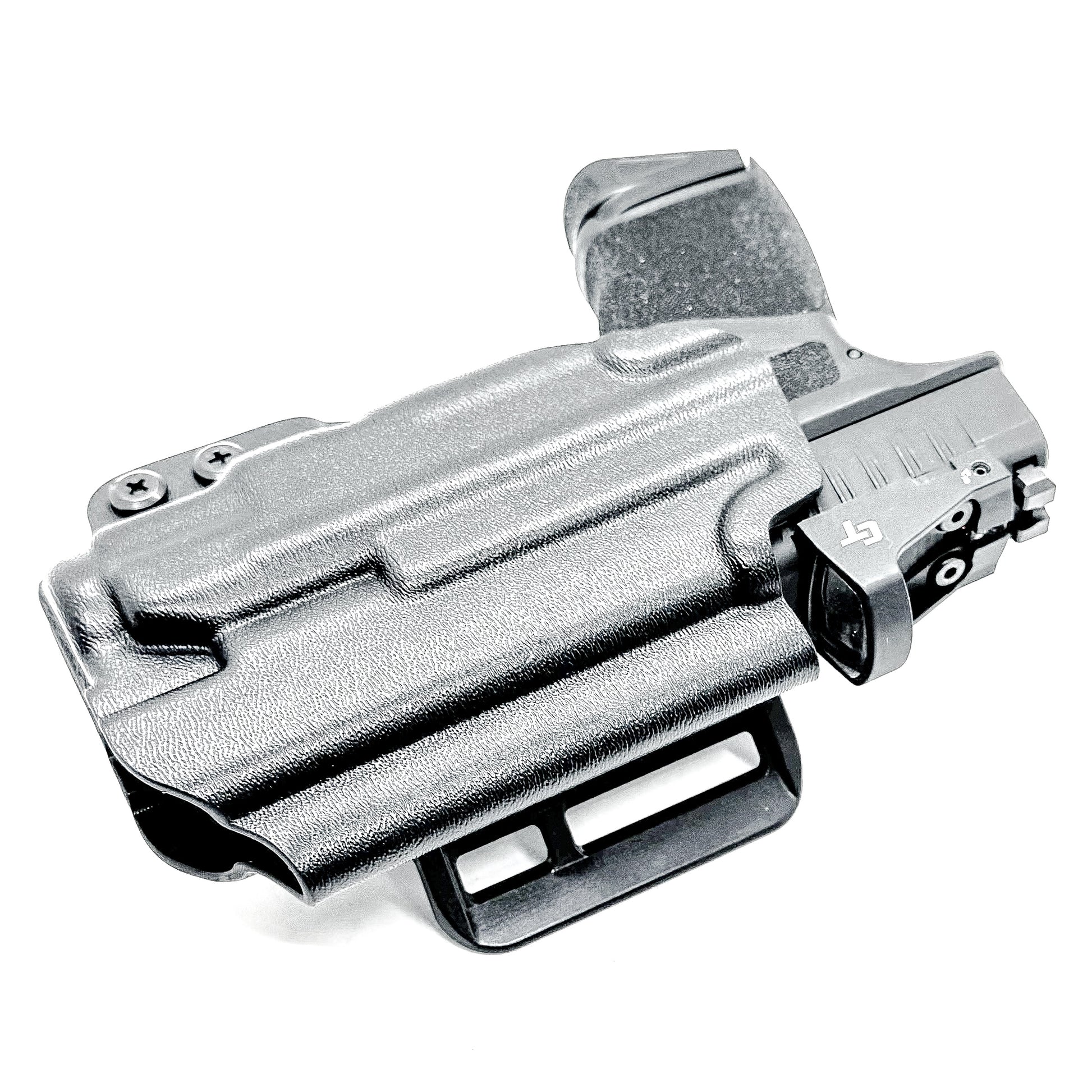 Springfield Hellcat OWB Outside Waistband holster for TLR-7 Sub 1913OS, TLR-7 X Sub & HL-X Sub. Fits Hellcat 9mm & .380 with adjustable retention.