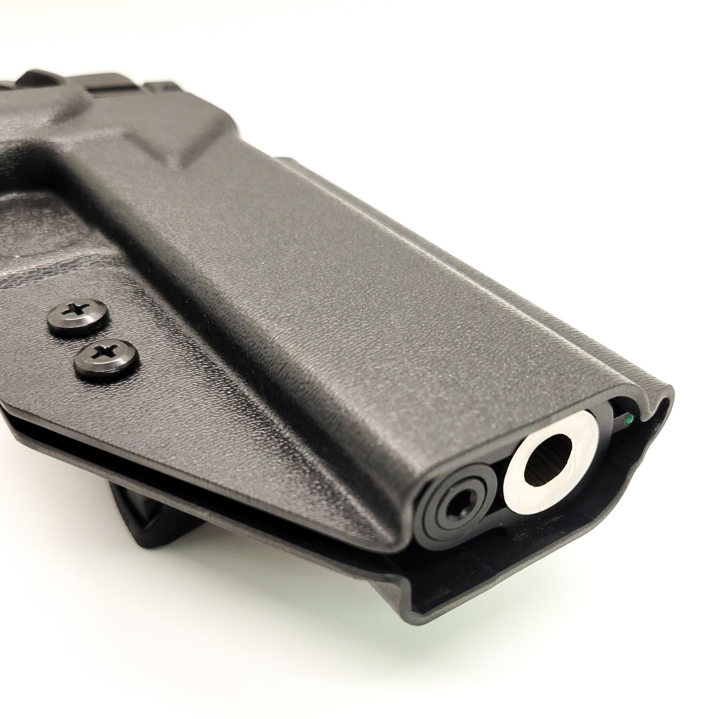 For the best Outside Waistband kydex Holster designed to fit the Springfield Armory 1911 DS Prodigy 5" & 4.25" with or without a red dot sight mounted to the pistol, shop to Four Brothers Holsters.  Full sweat guard, adjustable retention, minimal material, & smooth for reduced printing. Proudly made in the USA 