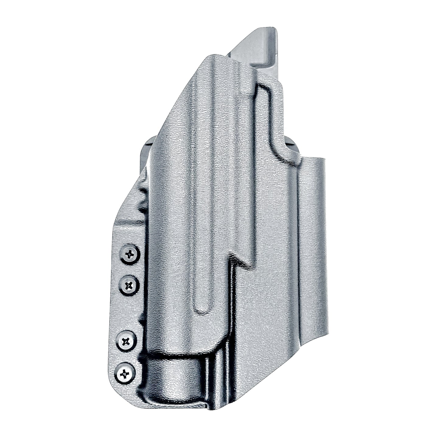 Black Outside Waistband OWB Kydex Holster for the Springfield Armory Echelon 4.0C with the Streamlight TLR-1 or TLR-1 HL from Four Brothers Holsters with 4BROS 1.5" Belt Slide.