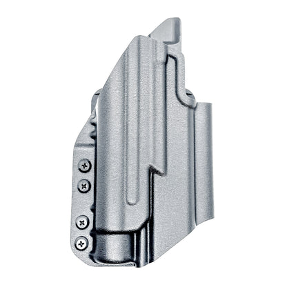 Black Outside Waistband OWB Kydex Holster for the Springfield Armory Echelon 4.0C with the Streamlight TLR-1 or TLR-1 HL from Four Brothers Holsters with 4BROS 1.5" Belt Slide.