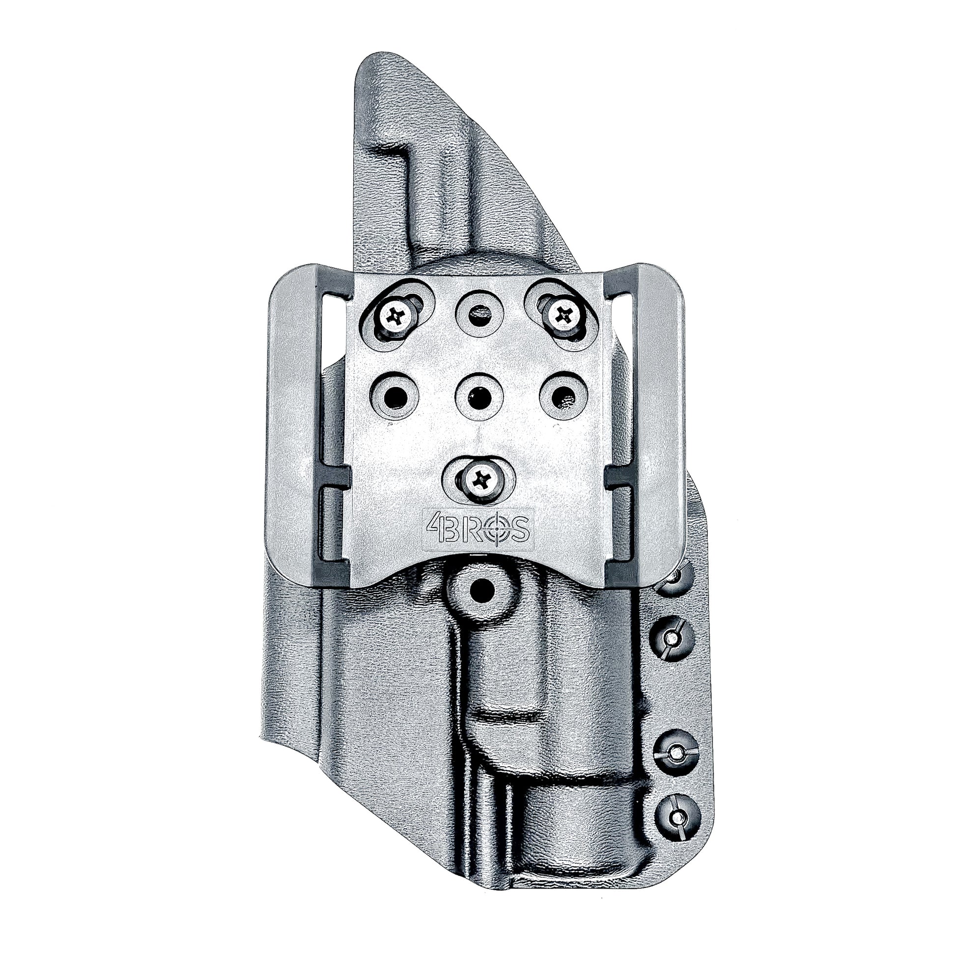 Black Outside Waistband OWB Kydex Holster for the Springfield Armory Echelon 4.0C with the Streamlight TLR-1 or TLR-1 HL from Four Brothers Holsters with 4BROS 1.5" Belt Slide.