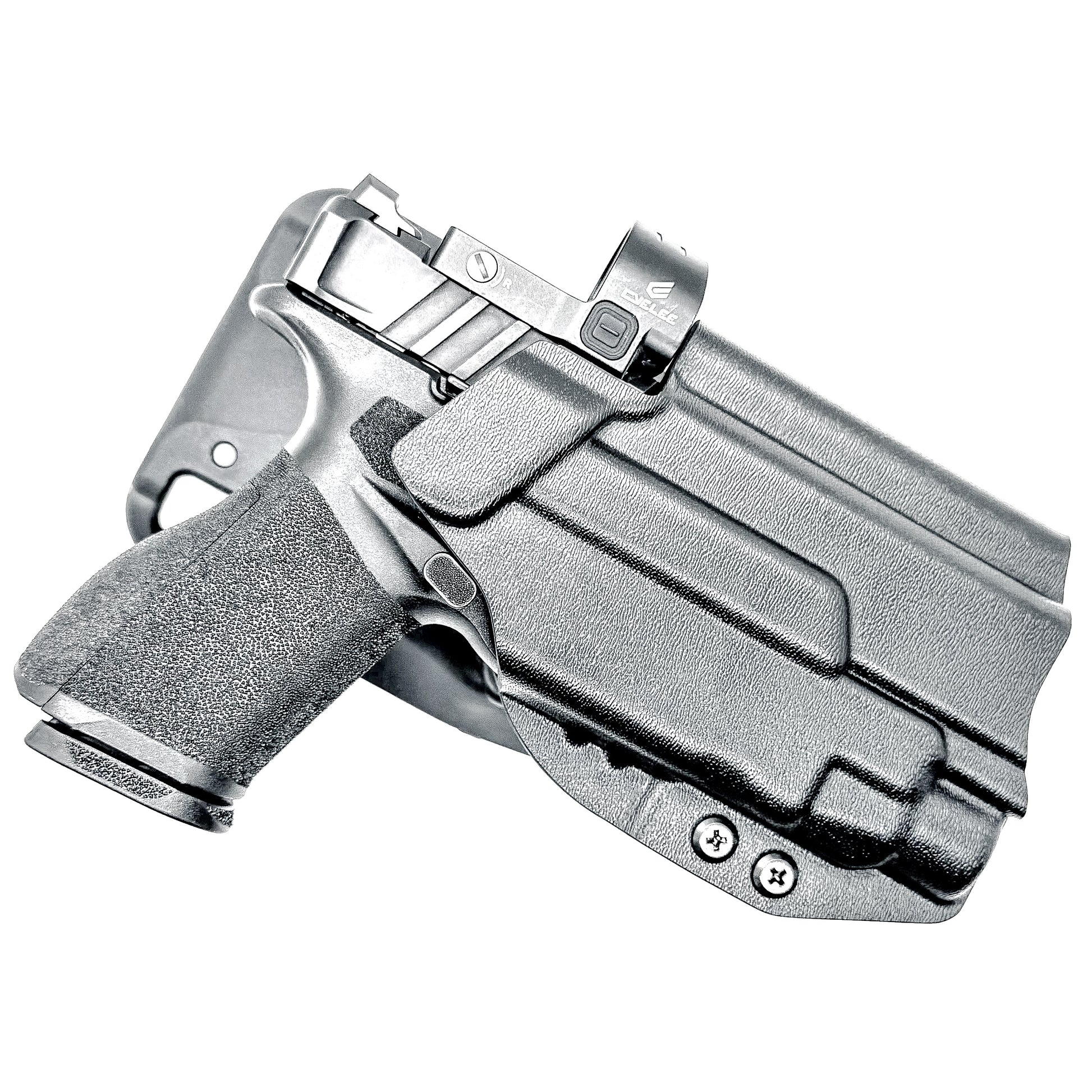 Springfield Echelon 4.0C & Streamlight TLR-7  HL-X OWB Duty & Competition holster. Optics-ready, .093 thick material, adjustable retention for USPSA and 3-Gun.
