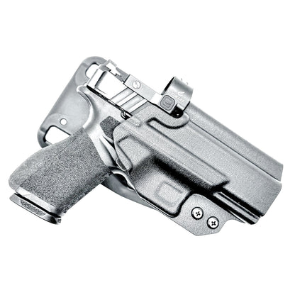 Springfield Echelon 4.0C and 4.0F light-duty & competition OWB holster for USPSA, 3-Gun, and Steel Challenge. Adjustable retention and durable .093” material