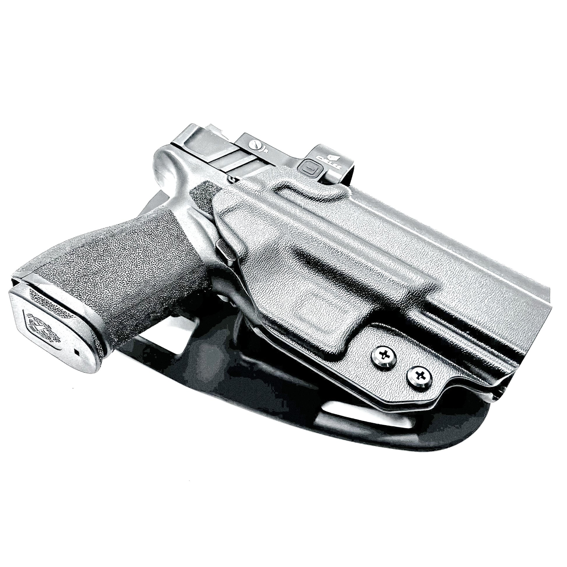 Springfield Echelon 4.0C and 4.0F light-duty & competition OWB holster for USPSA, 3-Gun, and Steel Challenge. Adjustable retention and durable .093” material