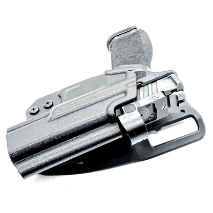 Springfield Echelon 4.0C and 4.0F light-duty & competition OWB holster for USPSA, 3-Gun, and Steel Challenge. Adjustable retention and durable .093” material