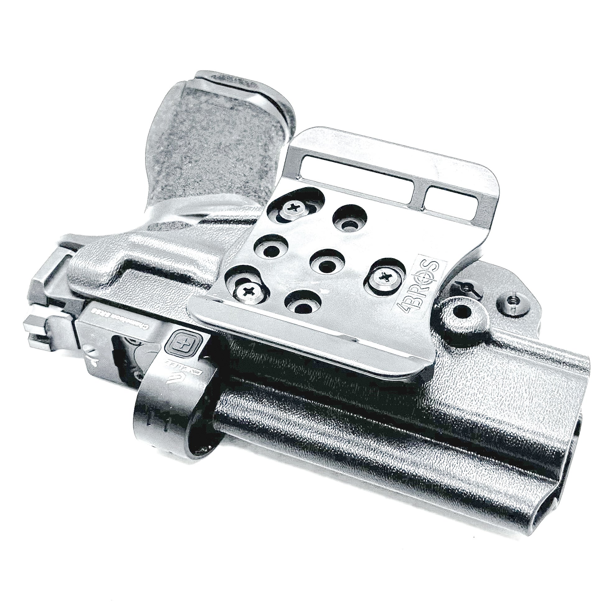 Black OWB Outside Waistband Holster for the Springfield Armory Echelon 4.0C Pistol with the 4BROS 1.5" Belt Slide.