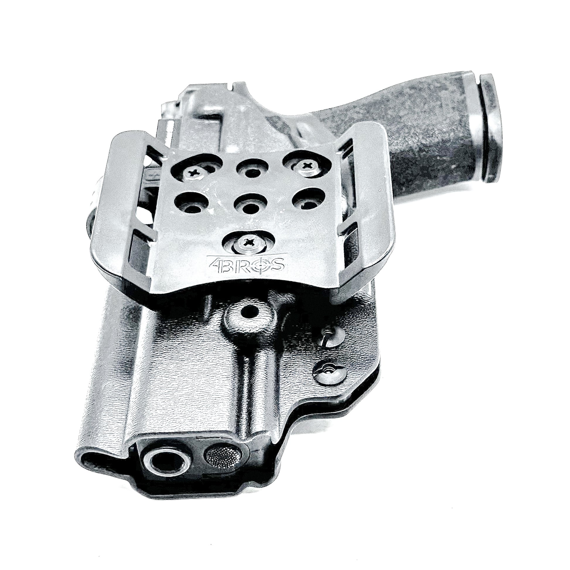 Black OWB Outside Waistband Holster for the Springfield Armory Echelon 4.0C Pistol with the 4BROS 1.5" Belt Slide.