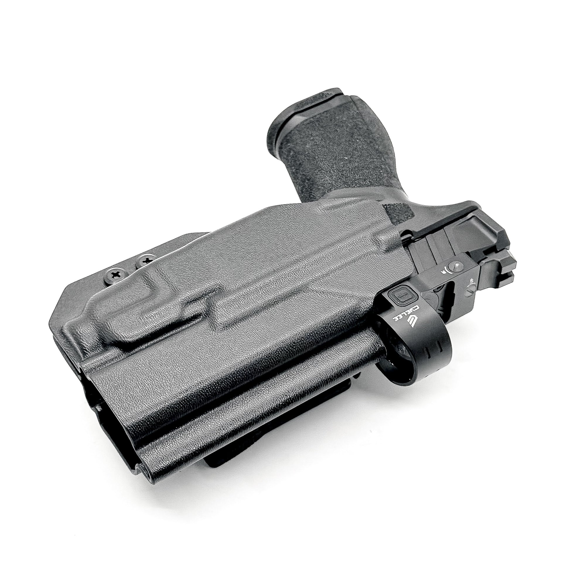 For the best Outside Waistband OWB holster for the Springfield Armory Echelon & Streamlight TLR-7 X or TLR-7 A, shop Four Brothers 4BROS Holsters. Made in USA.