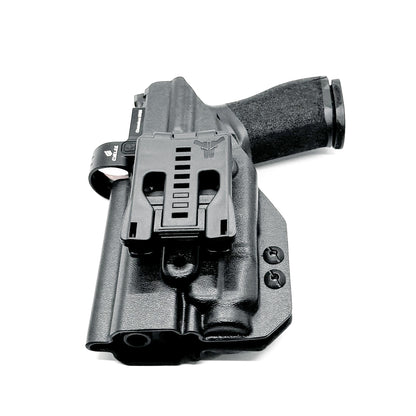 For the best Outside Waistband OWB holster for the Springfield Armory Echelon & Streamlight TLR-7 X or TLR-7 A, shop Four Brothers 4BROS Holsters. Made in USA.