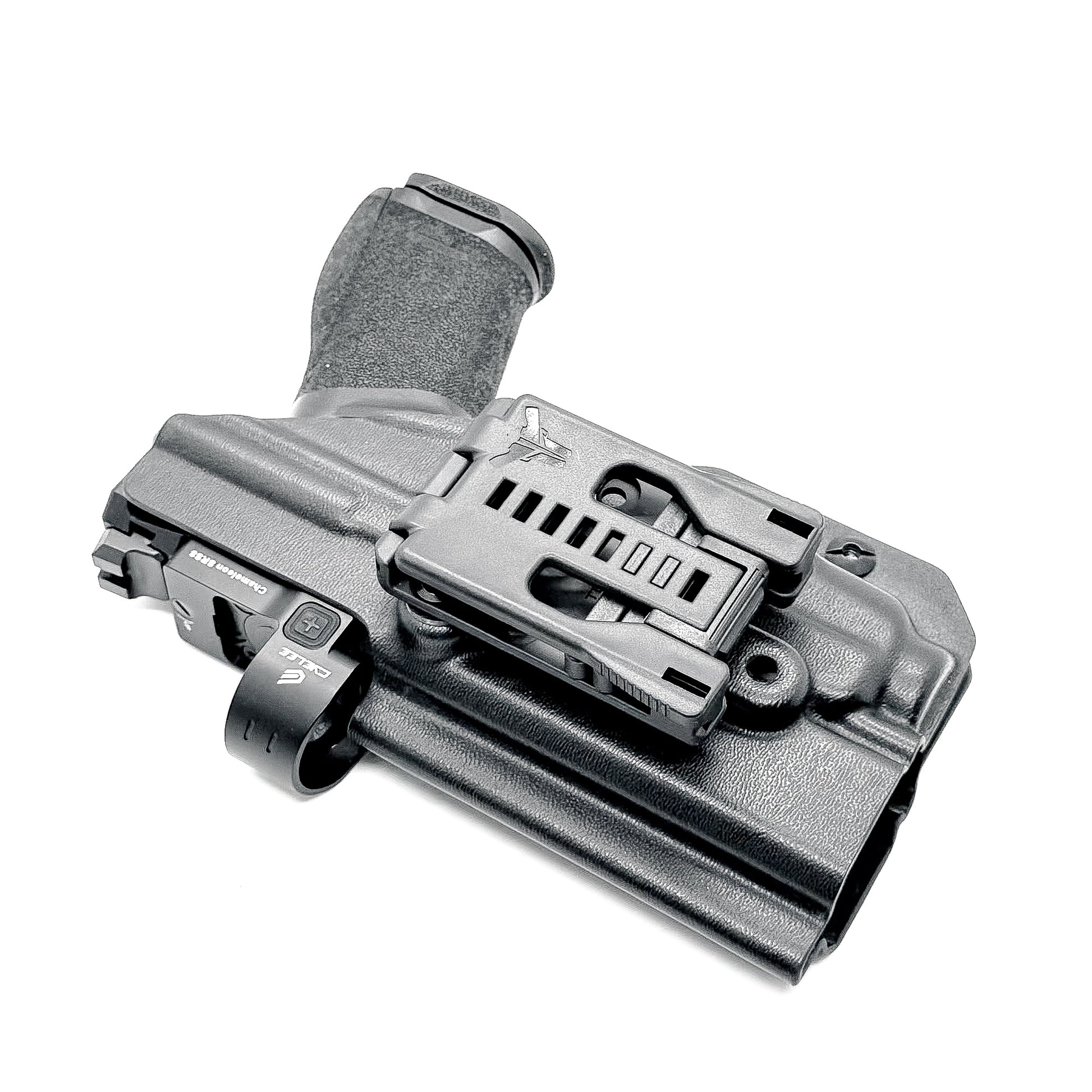For the best Outside Waistband OWB holster for the Springfield Armory Echelon & Streamlight TLR-7 X or TLR-7 A, shop Four Brothers 4BROS Holsters. Made in USA.