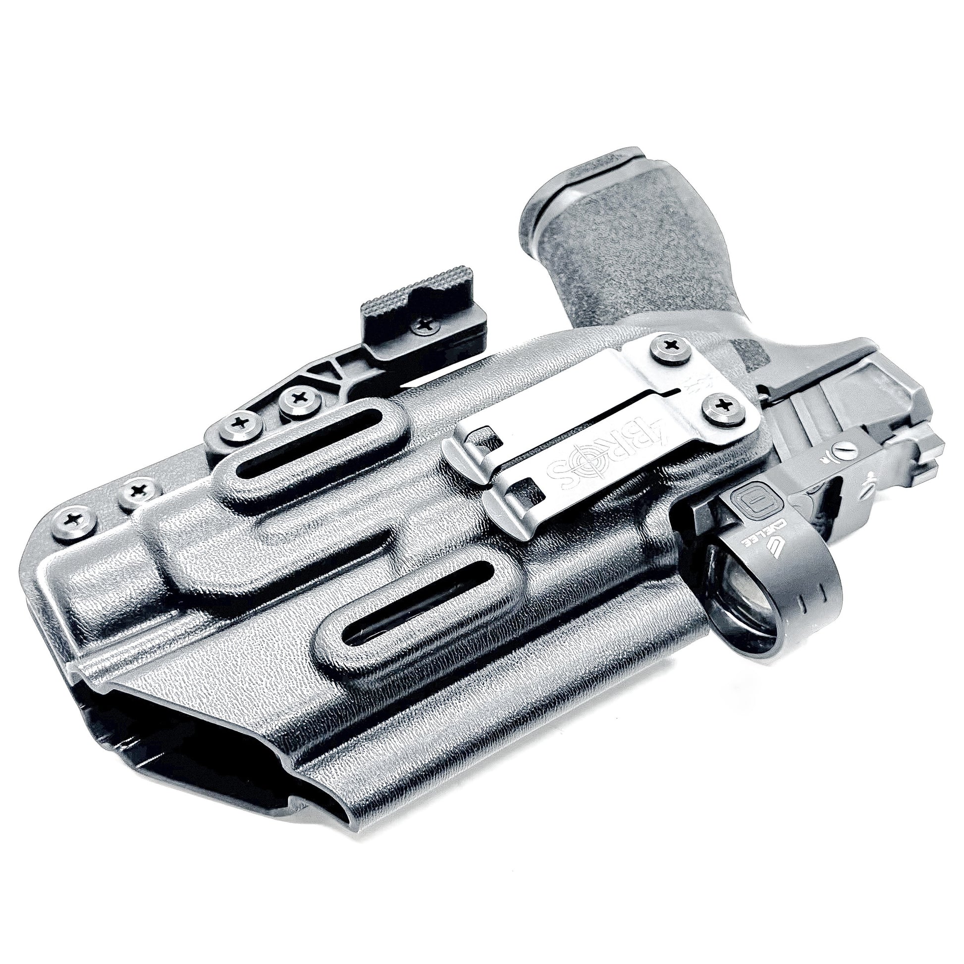 Springfield Echelon 4.0C IWB holster with Streamlight TLR-1 HL, black Kydex construction with DCC Monoblock and modwing.