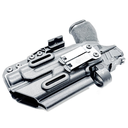 Springfield Echelon 4.0C IWB holster with Streamlight TLR-1 HL, black Kydex construction with DCC Monoblock and modwing.