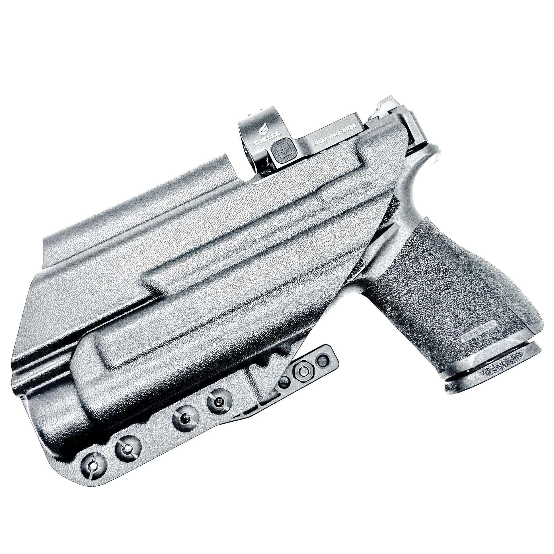 Springfield Echelon 4.0C IWB holster with Streamlight TLR-1 HL, black Kydex construction with DCC Monoblock and modwing.