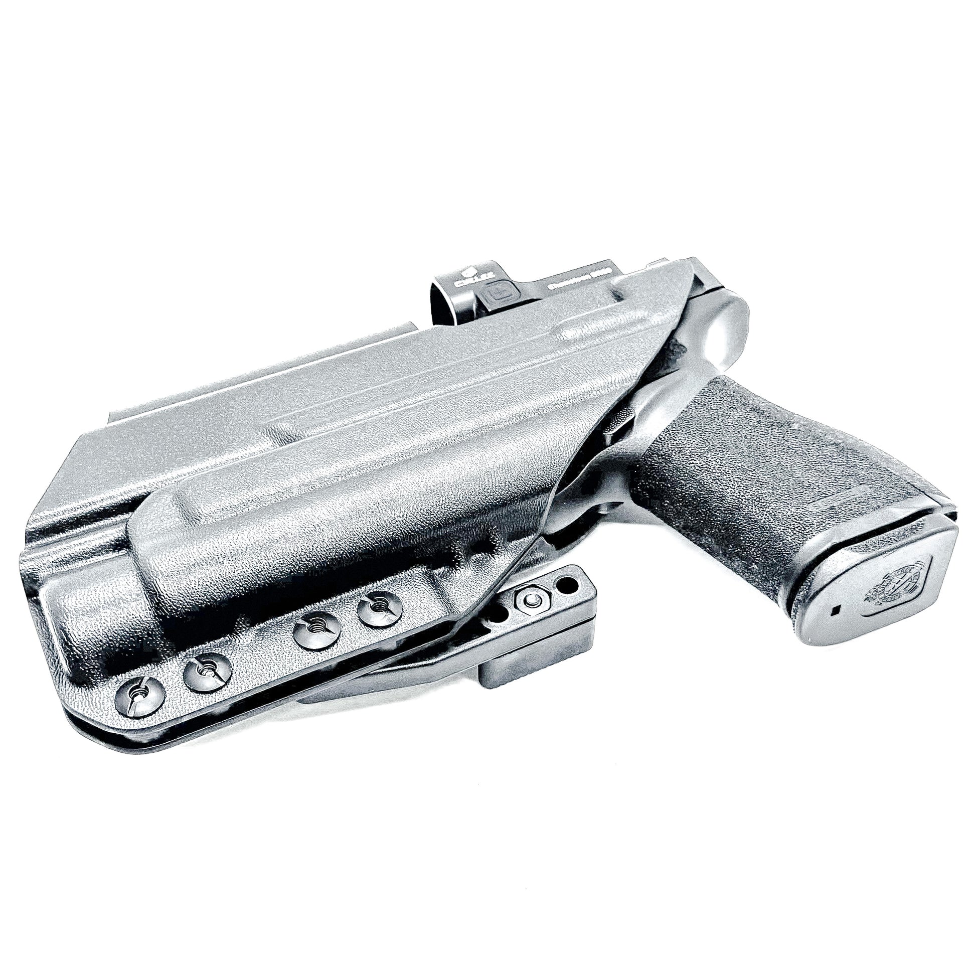 Springfield Echelon 4.0C IWB holster with Streamlight TLR-1 HL, black Kydex construction with DCC Monoblock and modwing.