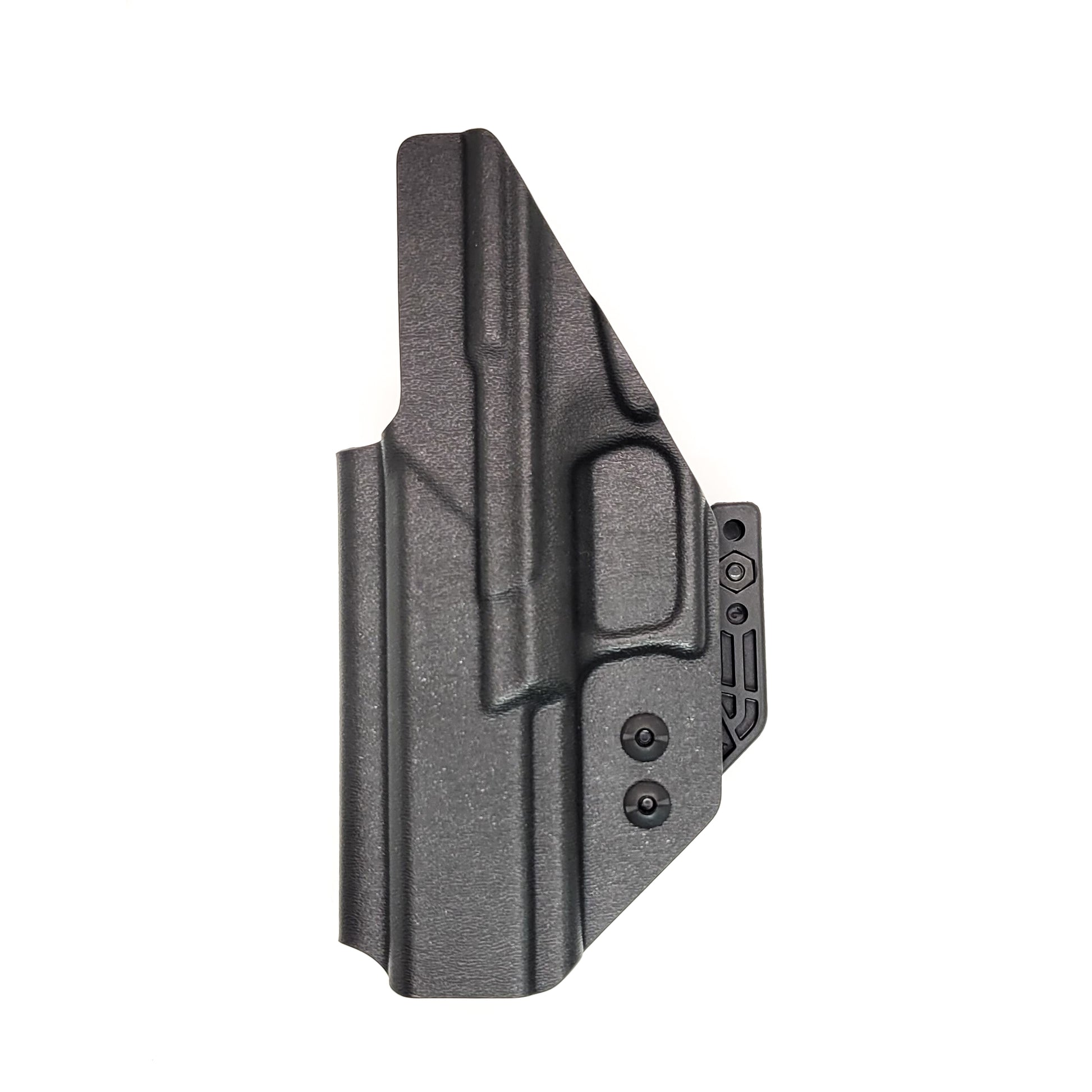 For the best Kydex IWB Inside Waistband Holster designed to fit the Springfield Armory Echelon with or without a red dot sight mounted to the pistol, look to Four Brothers.  Full sweat guard, adjustable retention, minimal material, and smooth edges to reduce printing. Made in the USA by veterans and law enforcement. 