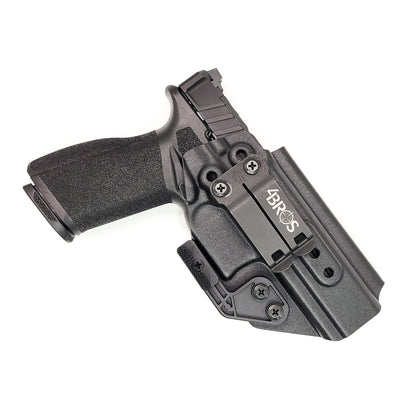 For the best Kydex IWB Inside Waistband Holster designed to fit the Springfield Armory Echelon with or without a red dot sight mounted to the pistol, look to Four Brothers.  Full sweat guard, adjustable retention, minimal material, and smooth edges to reduce printing. Made in the USA by veterans and law enforcement. 