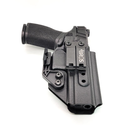 For the best Kydex IWB Inside Waistband Holster designed to fit the Springfield Armory Echelon with or without a red dot sight mounted to the pistol, look to Four Brothers.  Full sweat guard, adjustable retention, minimal material, and smooth edges to reduce printing. Made in the USA by veterans and law enforcement. 