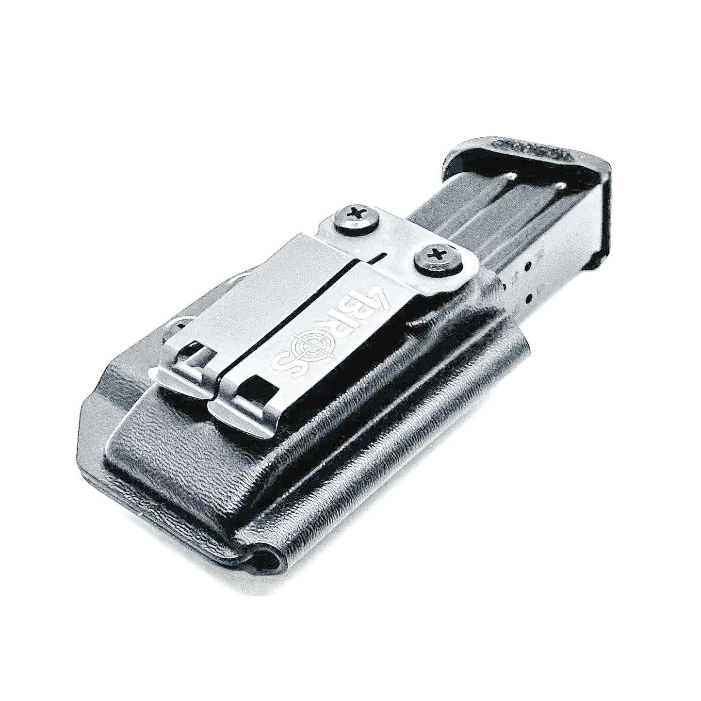 Black Inside Waistband IWB AIWB magazine carrier, holster, or pouch for the Springfield Armory Echelon Magazines from Four Brothers 4BROS Holsters. 