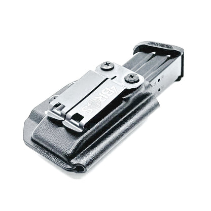 Black Inside Waistband IWB AIWB magazine carrier, holster, or pouch for the Springfield Armory Echelon Magazines from Four Brothers 4BROS Holsters. 