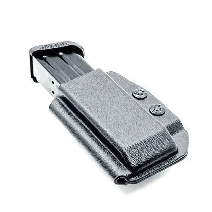 Black Inside Waistband IWB AIWB magazine carrier, holster, or pouch for the Springfield Armory Echelon Magazines from Four Brothers 4BROS Holsters. 