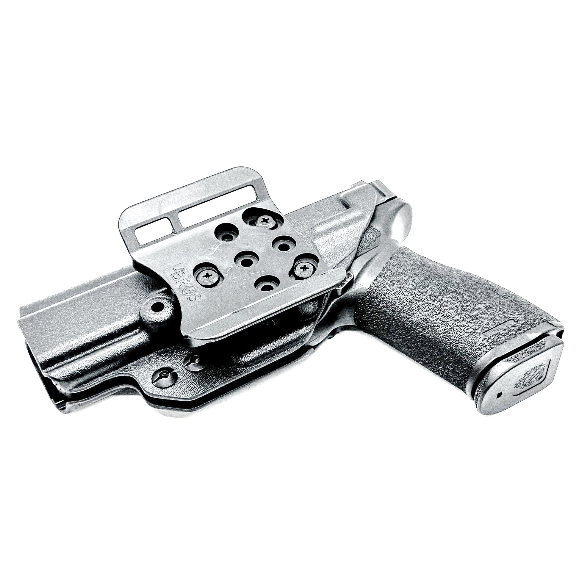 Outside the Waistband (OWB) Holster designed for the Springfield Armory Echelon in black with the 4BROS 1.5" Belt Slide.