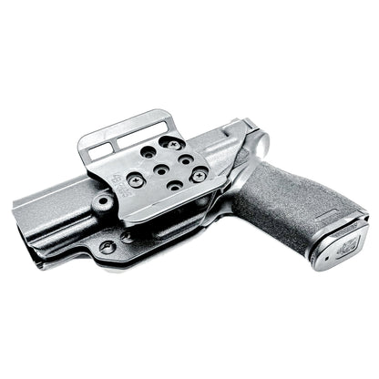 Outside the Waistband (OWB) Holster designed for the Springfield Armory Echelon in black with the 4BROS 1.5" Belt Slide.
