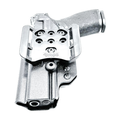Outside the Waistband (OWB) Holster designed for the Springfield Armory Echelon in black with the 4BROS 1.5" Belt Slide.