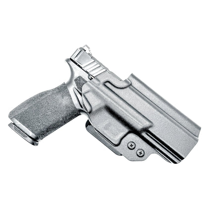 Outside the Waistband (OWB) Holster designed for the Springfield Armory Echelon in black with the 4BROS 1.5" Belt Slide.