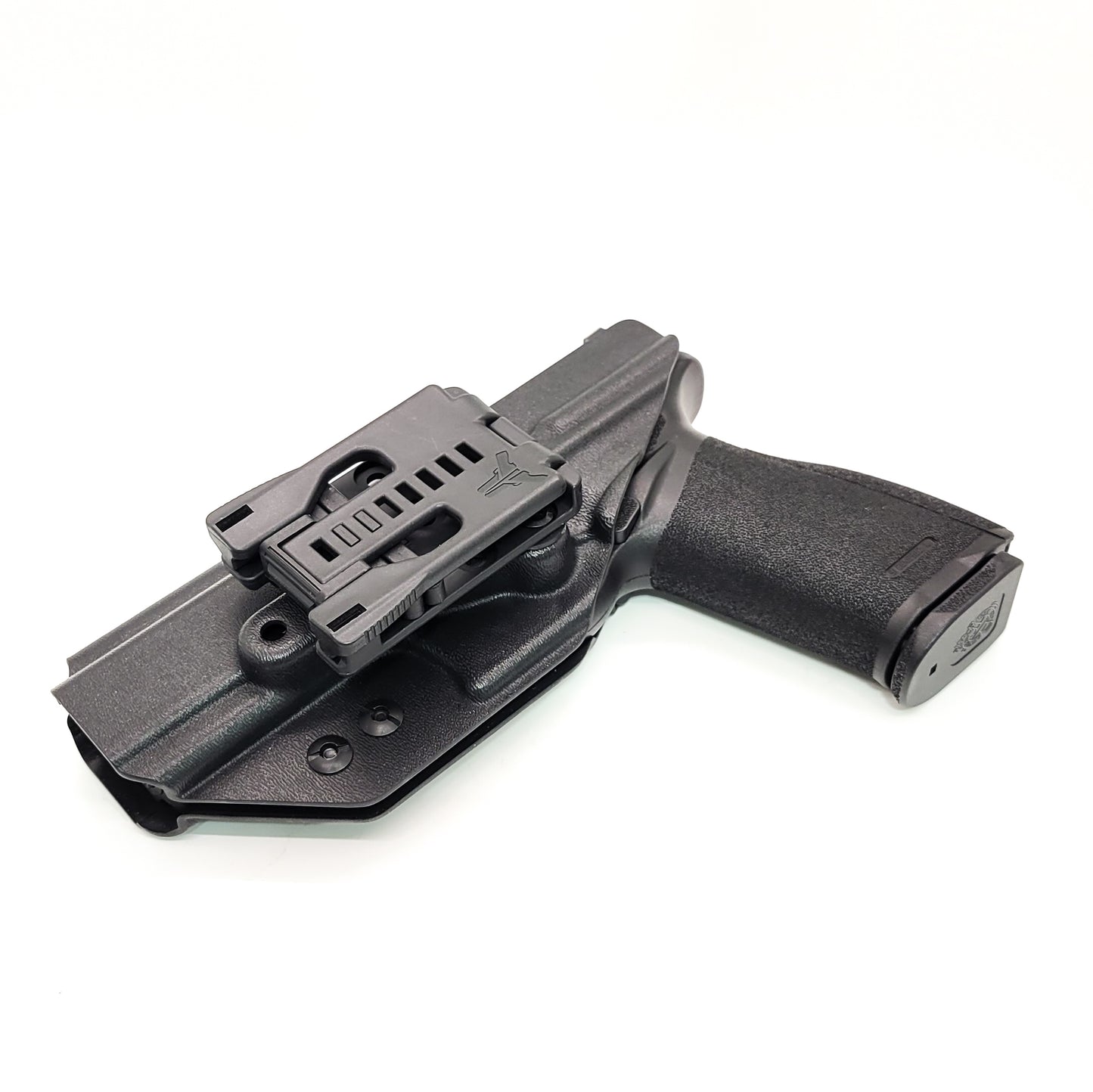 For the best, highest quality, Kydex OWB Outside Waistband Holster designed to fit the Springfield Armory Echelon, shop Four Brothers Holters. Cleared for a red dot sight mounted to the pistol. Full sweat guard, adjustable retention, minimal material, and smooth edges to reduce printing. Proudly made in the USA.