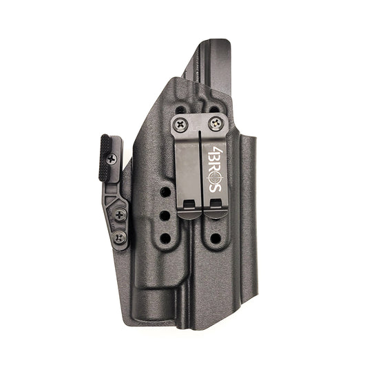 For the best IWB Inside Waistband Holster designed to fit the Springfield Armory Echelon and Streamlight TLR-7A, shop Four Brothers Holsters. Full sweat guard, adjustable retention, clear dor a red dot sight, minimal material & smooth edges to reduce printing. Proudly made in the USA by veterans and law enforcement.