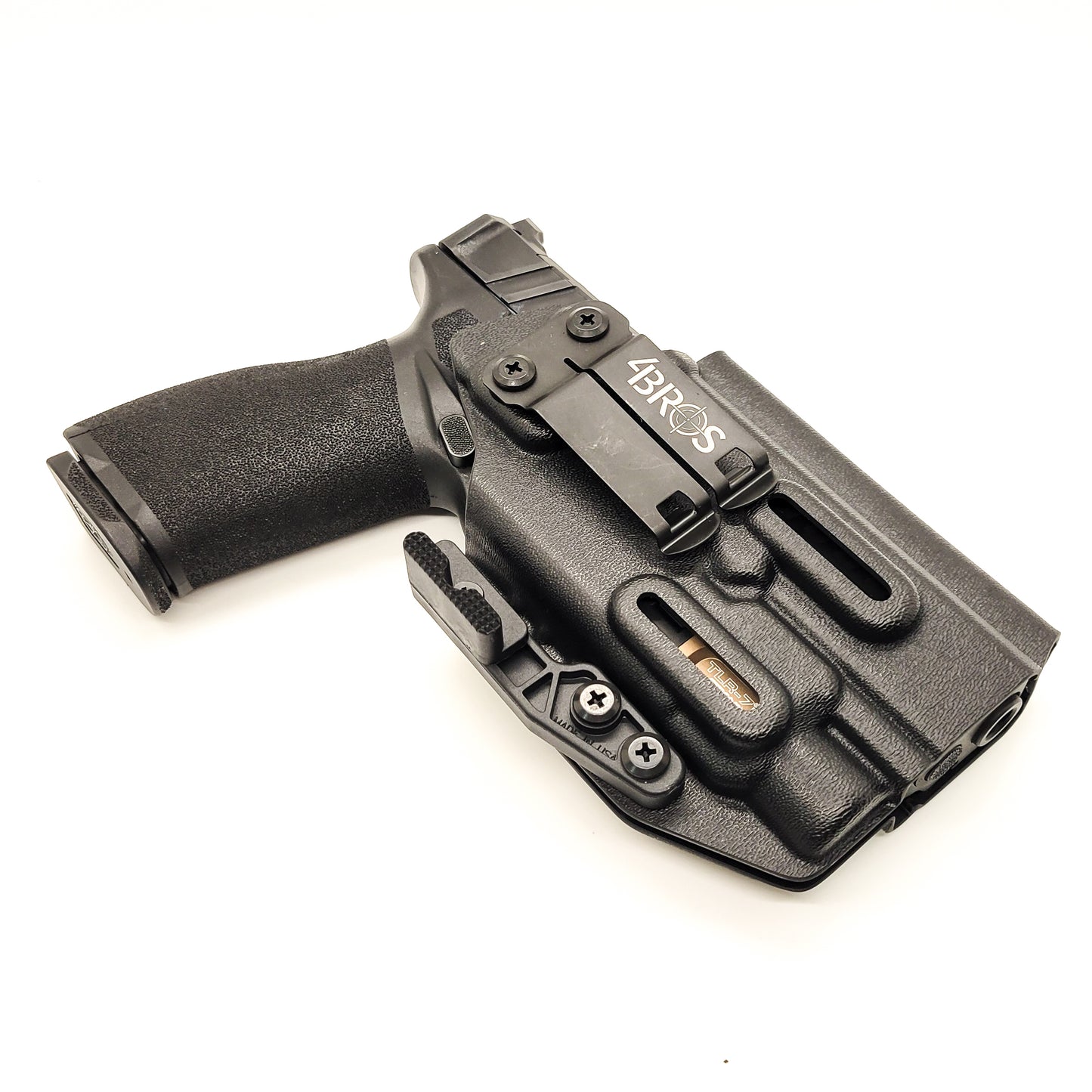 For the best IWB Kydex Inside Waistband Holster for the Springfield Armory Echelon and the Streamlight TLR-7X, A or HL-X, shop Four Brothers 4BROS holsters. 